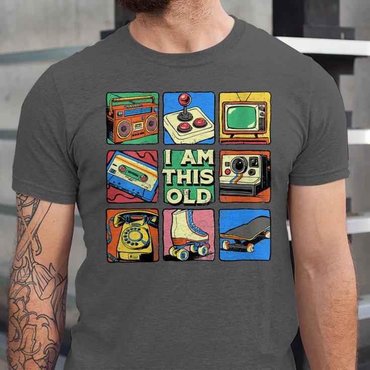 I Am This Old Retro Vintage Nostalgia 80s 90s Cassette Tape Unisex Jersey T-Shirt I Am This Old Retro Vintage Nostalgia 80s 90s Cassette Tape Unisex Jersey T-Shirt