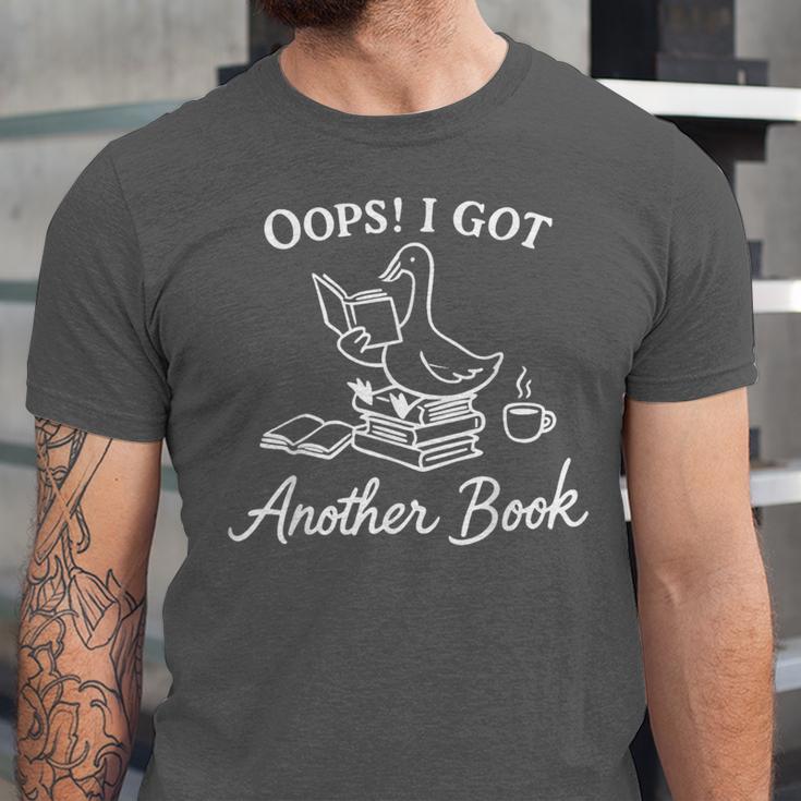 Oops I Got Another Book Goose Goose Reader Unisex Jersey T-Shirt Oops I Got Another Book Goose Goose Reader Unisex Jersey T-Shirt