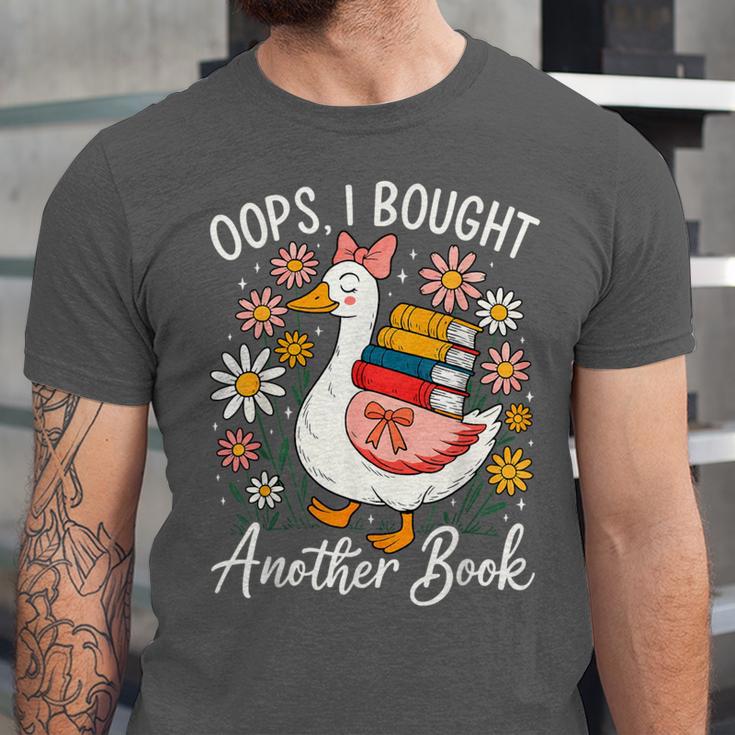 Oops I Bought Another Book Goose Reader Unisex Jersey T-Shirt