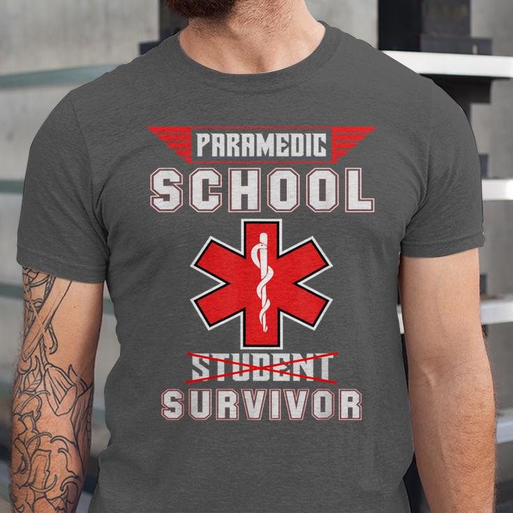 Paramedic School Graduation Shirt Survivor Unisex Jersey T-Shirt