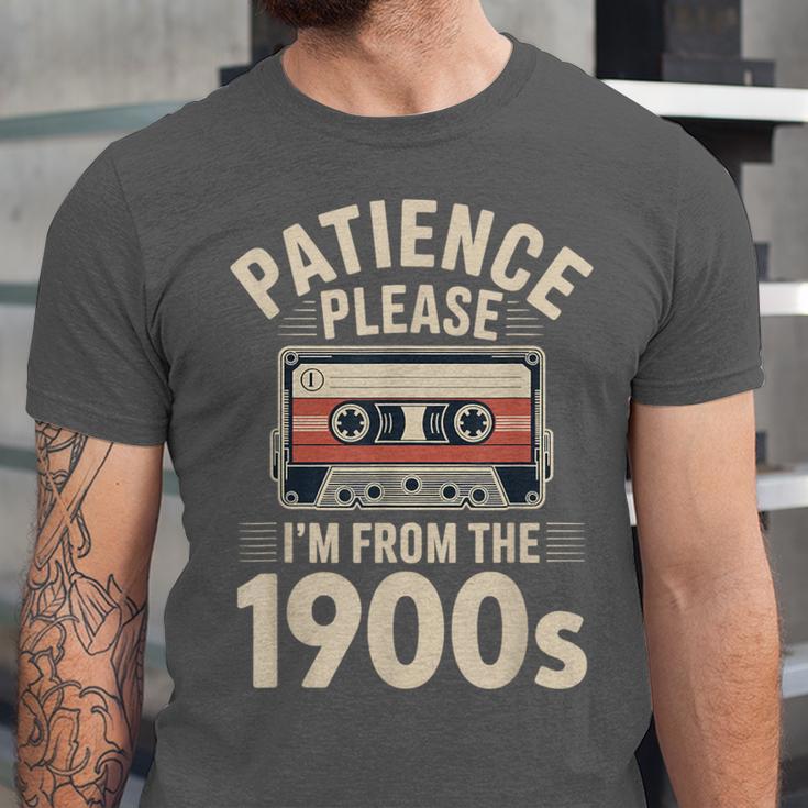 Patience Please I'm From The 1900s Cassette Unisex Jersey T-Shirt
