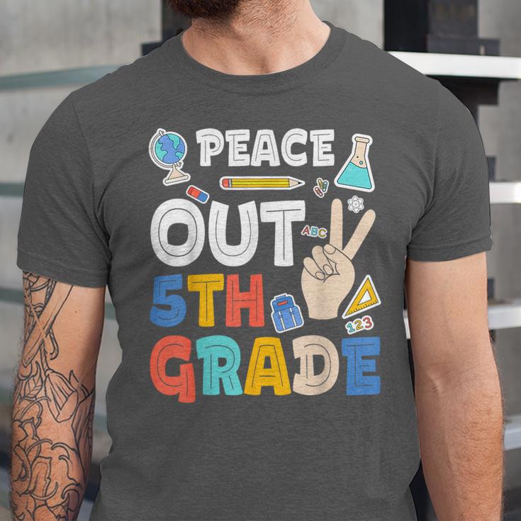 Peace Out 5th Grade Fifth Grade Graduation T-Shirt Unisex Jersey T-Shirt