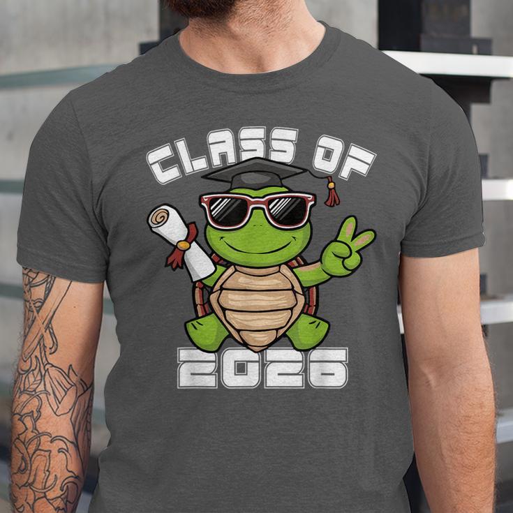 Peace Sign Hand Turtle Class Of 2026 Graduation Unisex Jersey T-Shirt