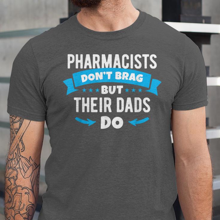 Pharmacy Graduation Pharmacist Pharmd Parent Grad Dad Brag Unisex Jersey T-Shirt
