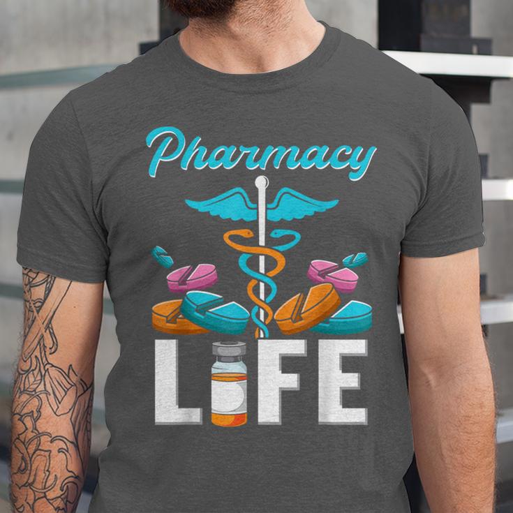 Pharmacy Life Pharmacist Chemist Student PharmD Graduation Unisex Jersey T-Shirt
