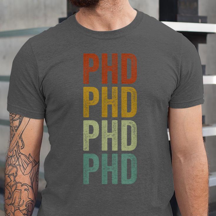 PHD Graduation Doctorate Unisex Jersey T-Shirt