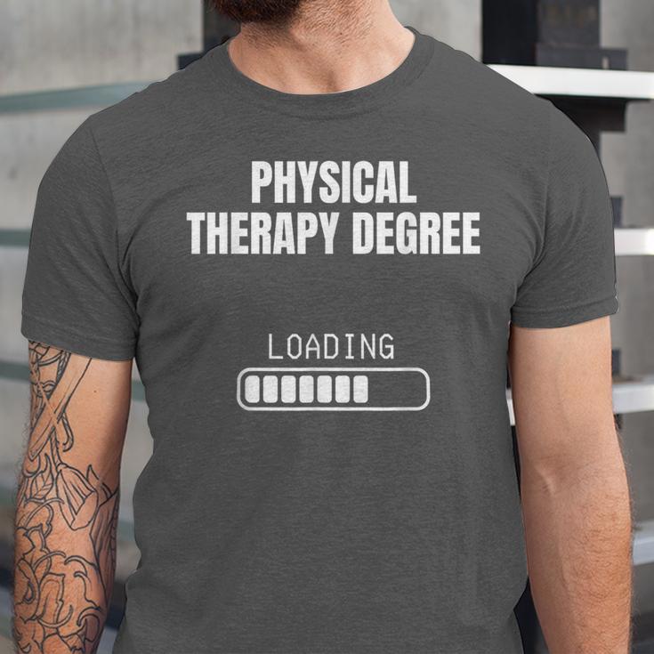 Physical Therapy Degree Loading Student Graduation Unisex Jersey T-Shirt