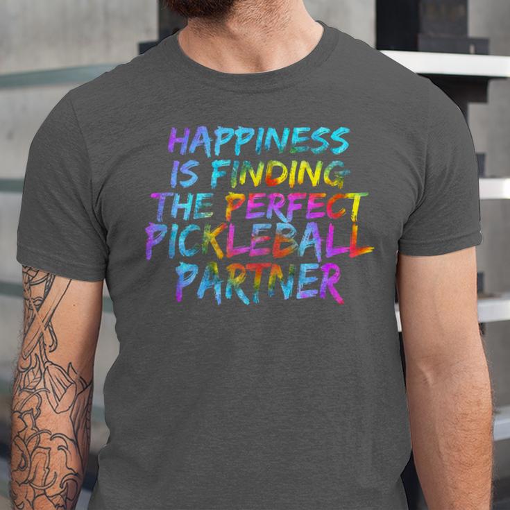 Pickleball Saying Introvert Pickleball Game Partner Unisex Jersey T-Shirt