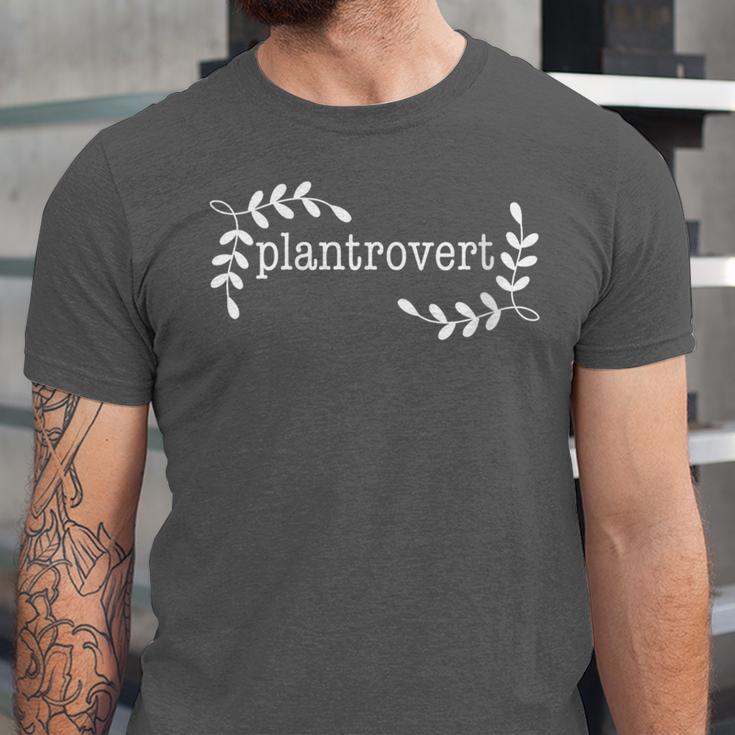 Plantrovert Introvert Gardener Plant Lady Unisex Jersey T-Shirt Plantrovert Introvert Gardener Plant Lady Unisex Jersey T-Shirt