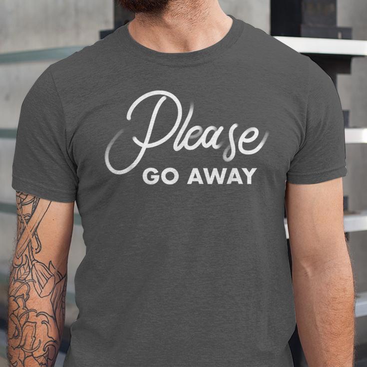 Please Go Away I'm Introverting Sarcastic Introvert Unisex Jersey T-Shirt Please Go Away I'm Introverting Sarcastic Introvert Unisex Jersey T-Shirt