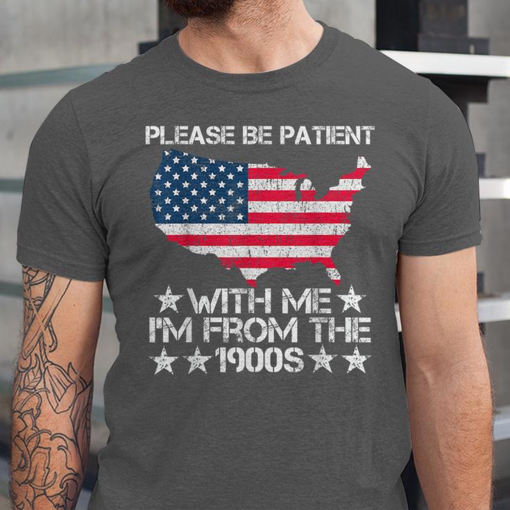 Please Be Patient With Me I'm From The 1900s American Flag Unisex Jersey T-Shirt Please Be Patient With Me I'm From The 1900s American Flag Unisex Jersey T-Shirt