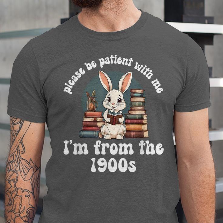 Please Be Patient With Me I'm From The 1900s Bunny 90s Unisex Jersey T-Shirt Please Be Patient With Me I'm From The 1900s Bunny 90s Unisex Jersey T-Shirt