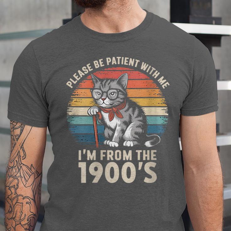 Please Be Patient With Me I'm From The 1900s Cat Unisex Jersey T-Shirt Please Be Patient With Me I'm From The 1900s Cat Unisex Jersey T-Shirt
