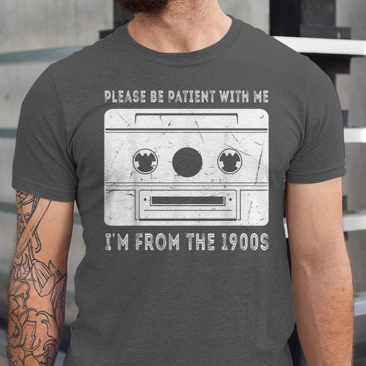 Please Be Patient I'm From The 1900s Cowboy Saying Unisex Jersey T-Shirt