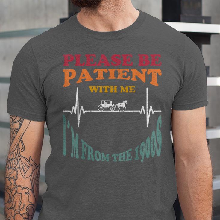 Please Be Patient With Me I'm From The 1900s Heart Beat Unisex Jersey T-Shirt
