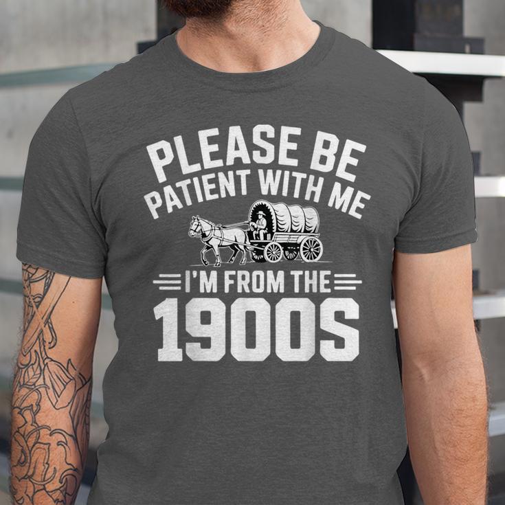 Please Be Patient With My I'm From The 1900s Retirement Unisex Jersey T-Shirt Please Be Patient With My I'm From The 1900s Retirement Unisex Jersey T-Shirt