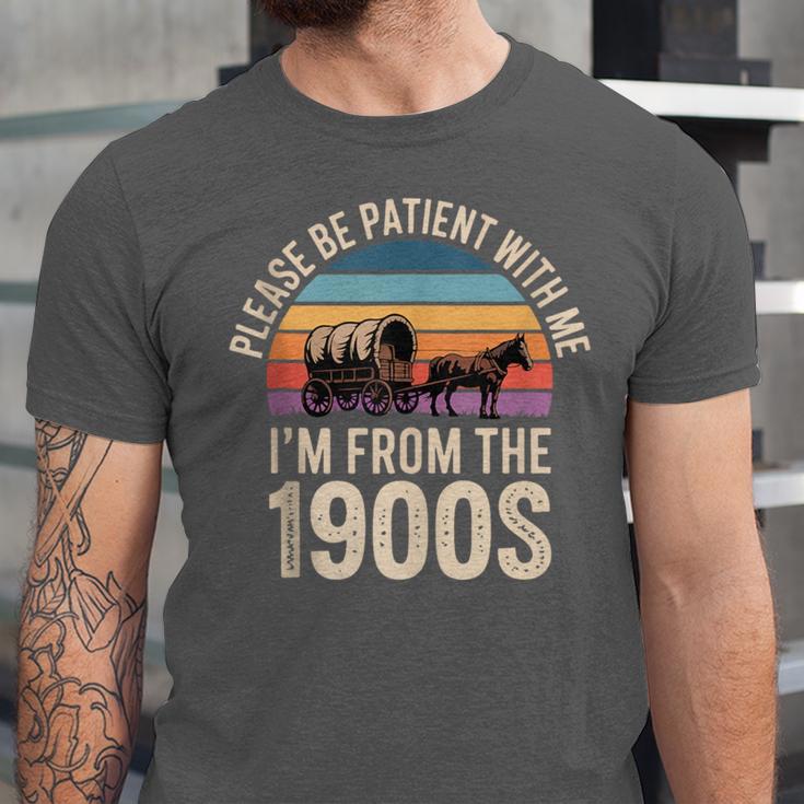 Please Be Patient With My I'm From The 1900s Retro Unisex Jersey T-Shirt