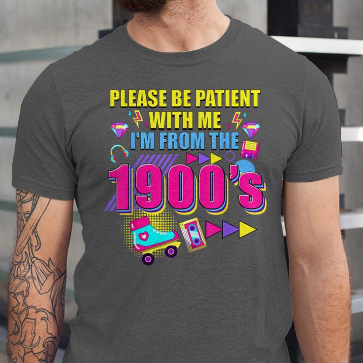 Please Be Patient With Me I'm From The 1900s Retro Vibes Unisex Jersey T-Shirt