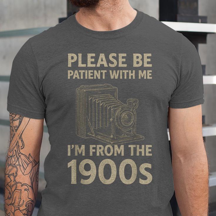 Please Be Patient With Me I'm From The 1900s Retro Vintage Unisex Jersey T-Shirt Please Be Patient With Me I'm From The 1900s Retro Vintage Unisex Jersey T-Shirt