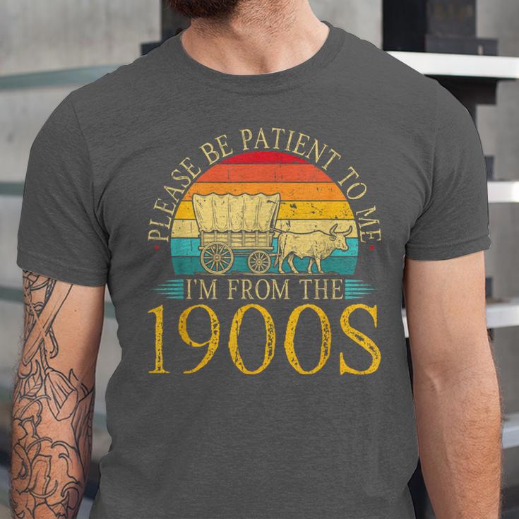 Please Be Patient To Me I'm From The 1900s Retro Vintage Unisex Jersey T-Shirt