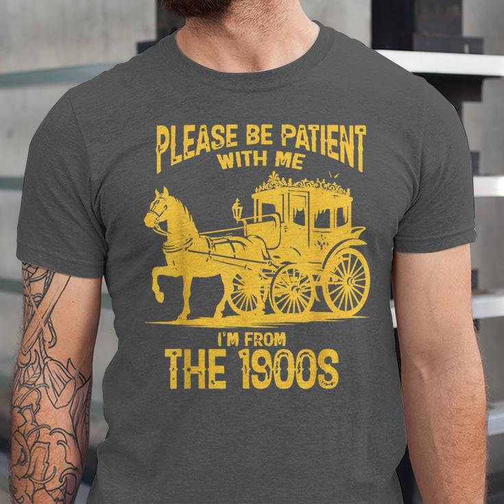 Please Be Patient With Me I'm From The 1900s Vin Unisex Jersey T-Shirt