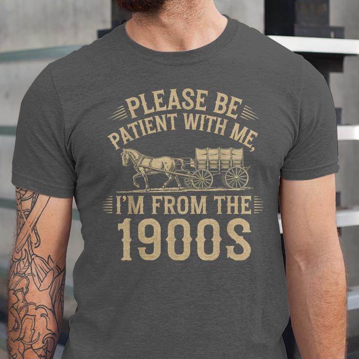 Please Be Patient With Me I'm From The 1900s Vintage Horse Unisex Jersey T-Shirt