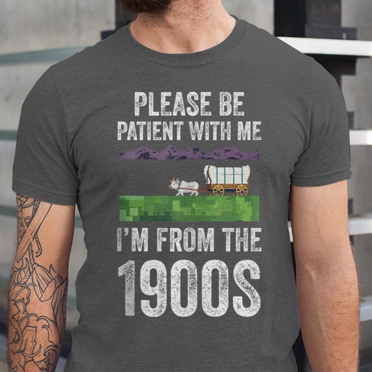 Please Be Patient With Me I'm From The 1900s Vintage Ox Unisex Jersey T-Shirt Please Be Patient With Me I'm From The 1900s Vintage Ox Unisex Jersey T-Shirt