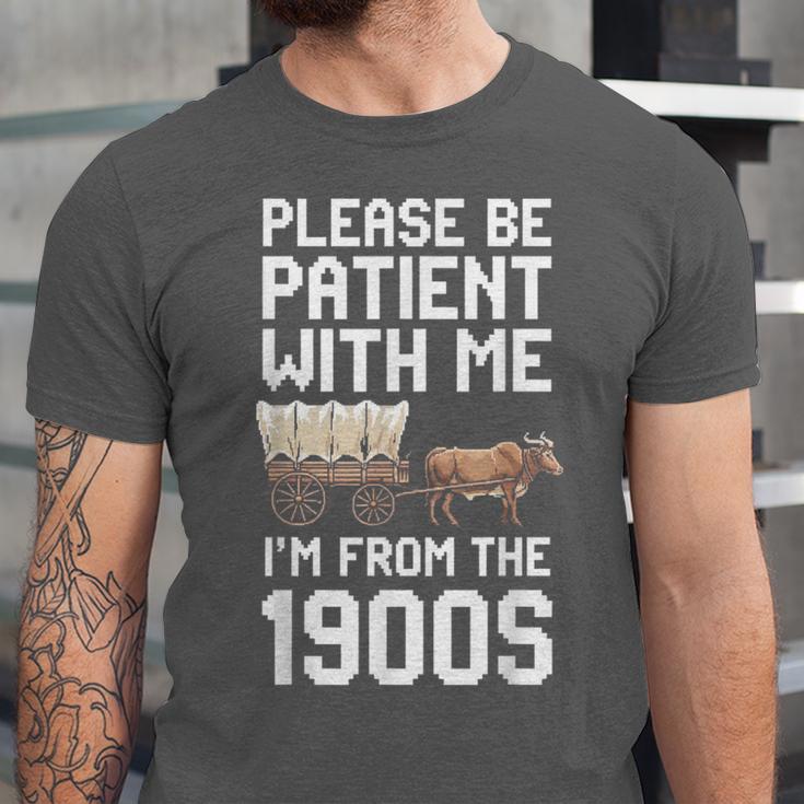 Please Be Patient With Me I'm From The 1900s Vintage Retro Unisex Jersey T-Shirt