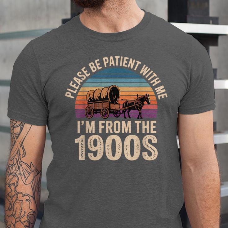Please Be Patient With My I'm From The 1900s Vintage Unisex Jersey T-Shirt
