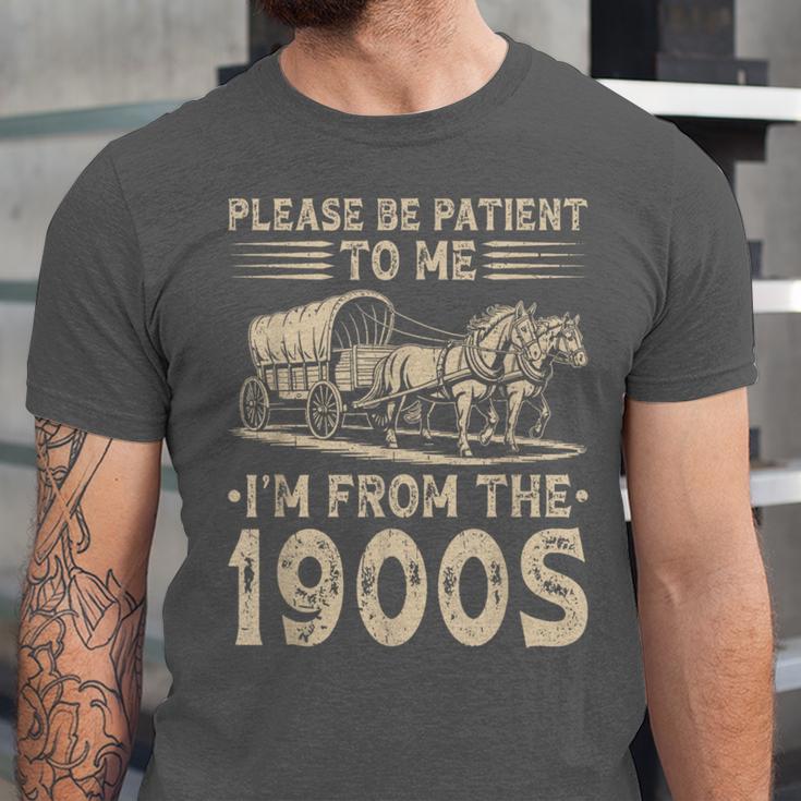 Please Be Patient To Me I'm From The 1900s Vintage Unisex Jersey T-Shirt