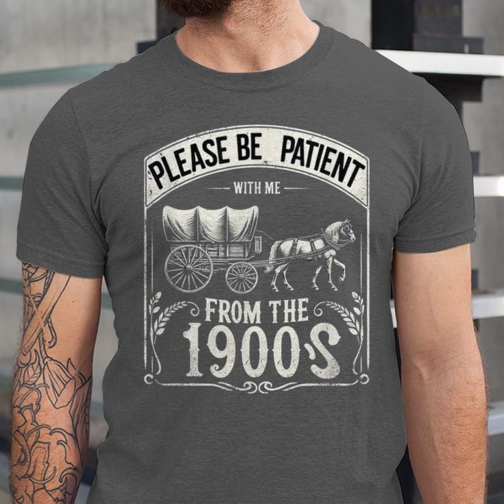 Please Be Patient With Me I'm From The 1900s Vintage Vibes Unisex Jersey T-Shirt
