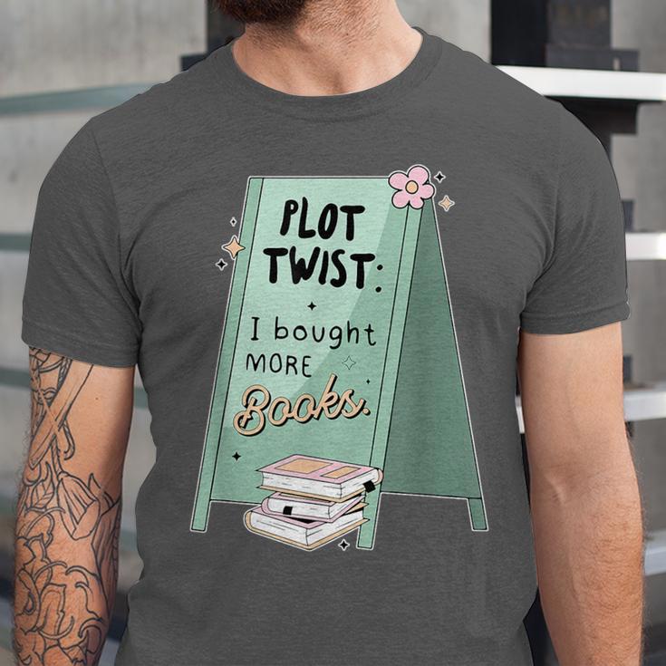 Plot Twist I Bought More Books Bookish Unisex Jersey T-Shirt Plot Twist I Bought More Books Bookish Unisex Jersey T-Shirt