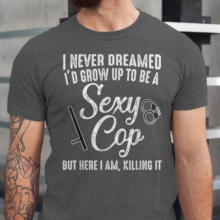 Police Officer Police Graduation Cop Birthday Unisex Jersey T-Shirt