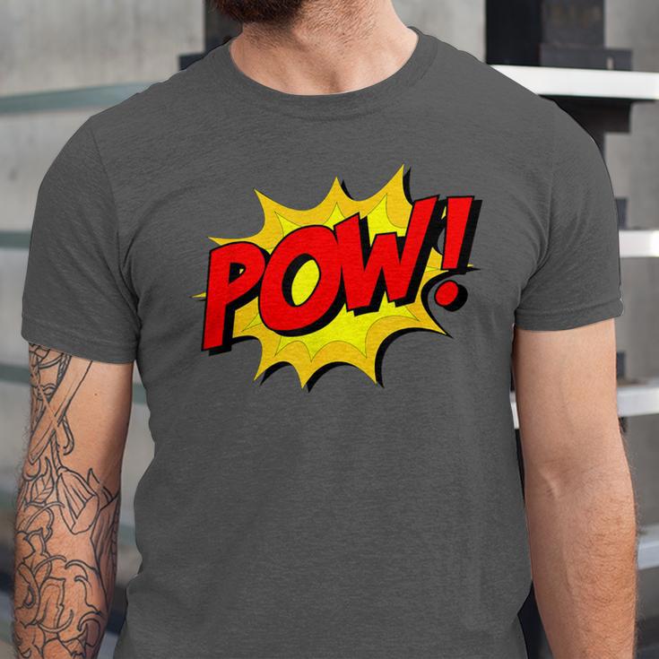POW -Adults Kids Comic Book Cartoon Pop Art Novelty Sarcastic Unisex Jersey T-Shirt POW -Adults Kids Comic Book Cartoon Pop Art Novelty Sarcastic Unisex Jersey T-Shirt