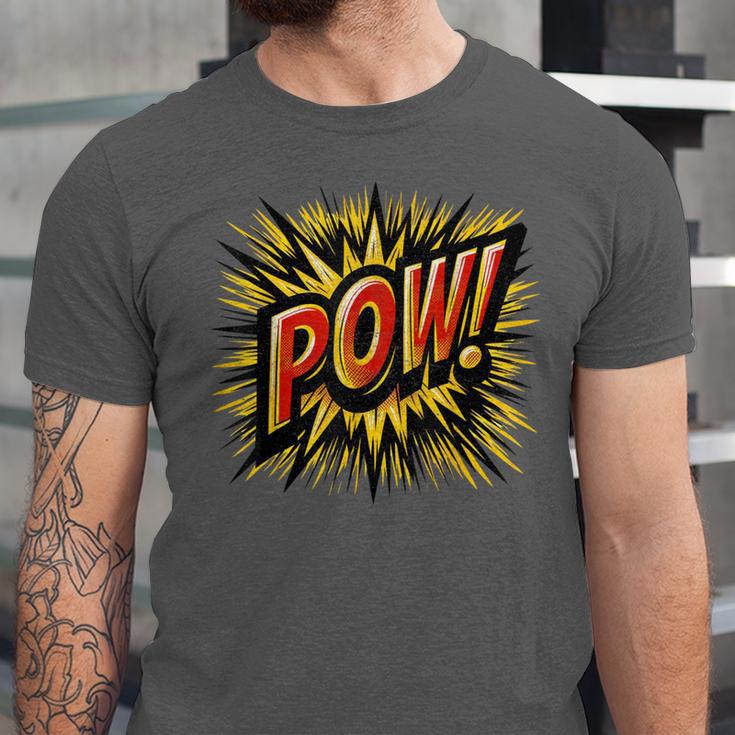 POW Comic Book Retro Artwork – Cartoon Collector Unisex Jersey T-Shirt