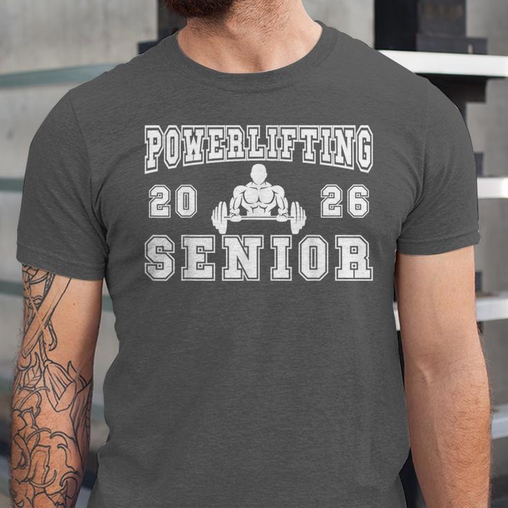 Powerlifting Senior Night Powerlifting 2026 Graduation 1 Unisex Jersey T-Shirt