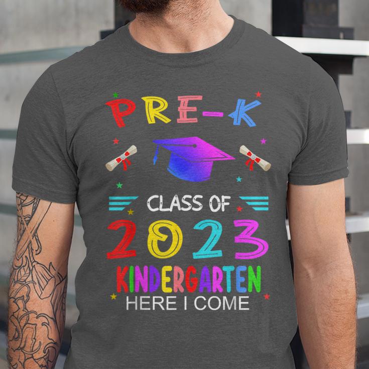 Pre-k Graduation Pre Kindergarten Class Of 2023 Boys Girls Unisex Jersey T-Shirt
