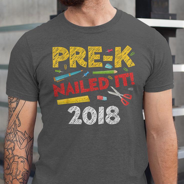 Pre-K Nailed It Class Of 2018 Graduation Unisex Jersey T-Shirt