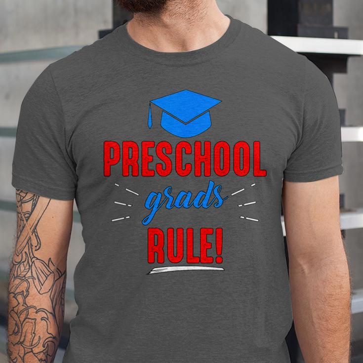 Preschooler Graduation Grad Cap Preschool Grads Rule Unisex Jersey T-Shirt