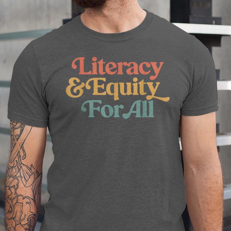 Protect Libraries Banned Books Literacy And Equity For All Unisex Jersey T-Shirt