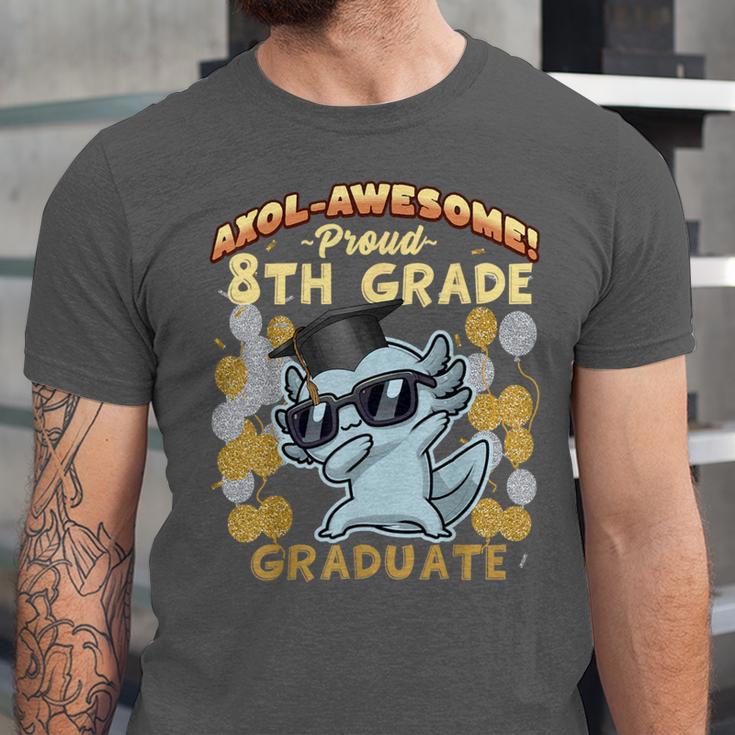Proud 8th Grade Graduate Axolotl Graduation Eighth Unisex Jersey T-Shirt