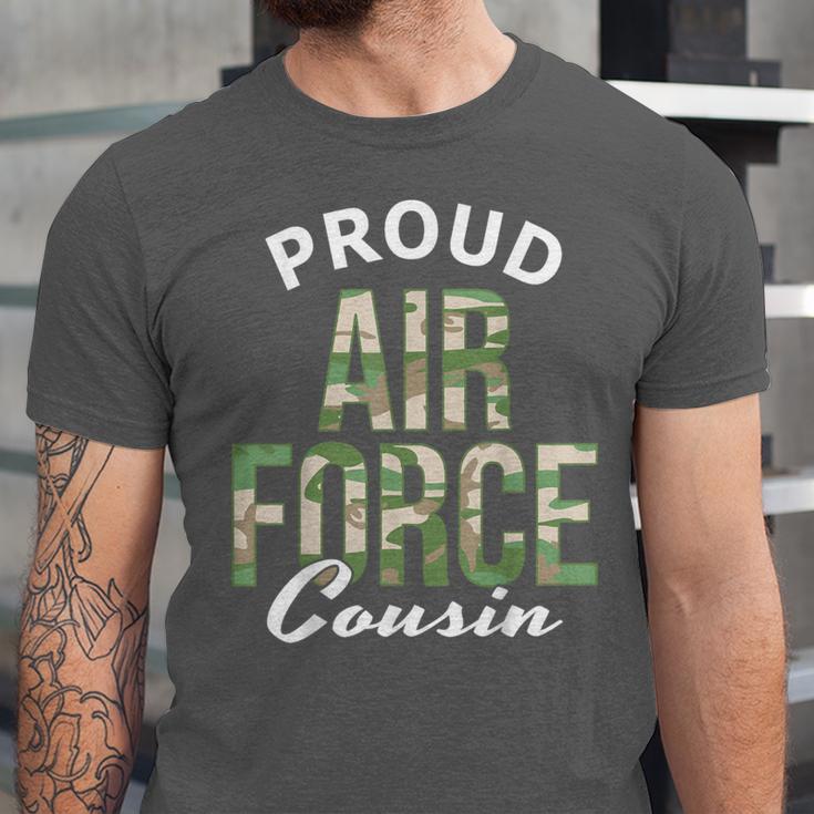 Proud Air Force Cousin Deployment Homecoming Graduation Unisex Jersey T-Shirt