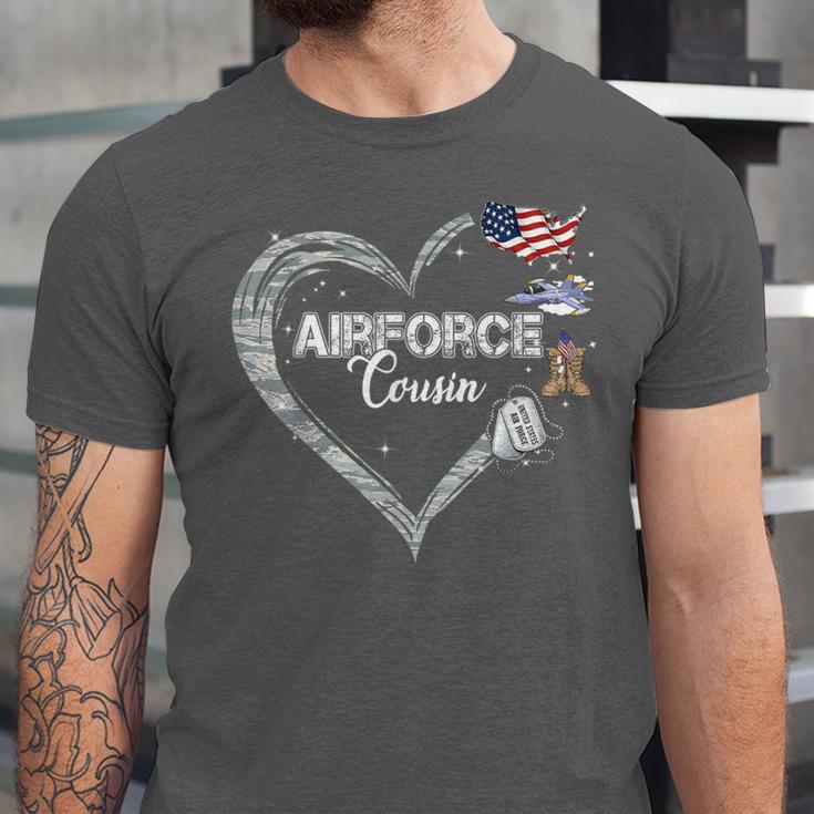 Proud Air Force Cousin Air Force Graduation Cousin USAF Unisex Jersey T-Shirt