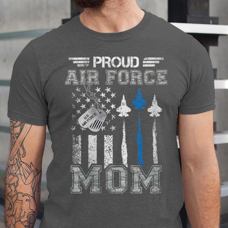Proud Air Force Mom US Air Force Graduation Mom Unisex Jersey T-Shirt