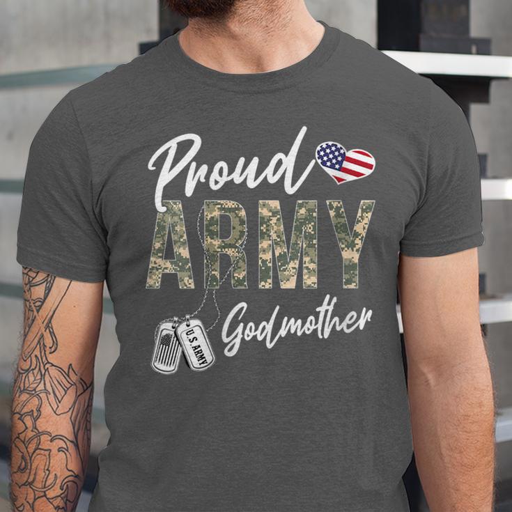 Proud Army Godmother Army Graduation Godmother US Army Unisex Jersey T-Shirt