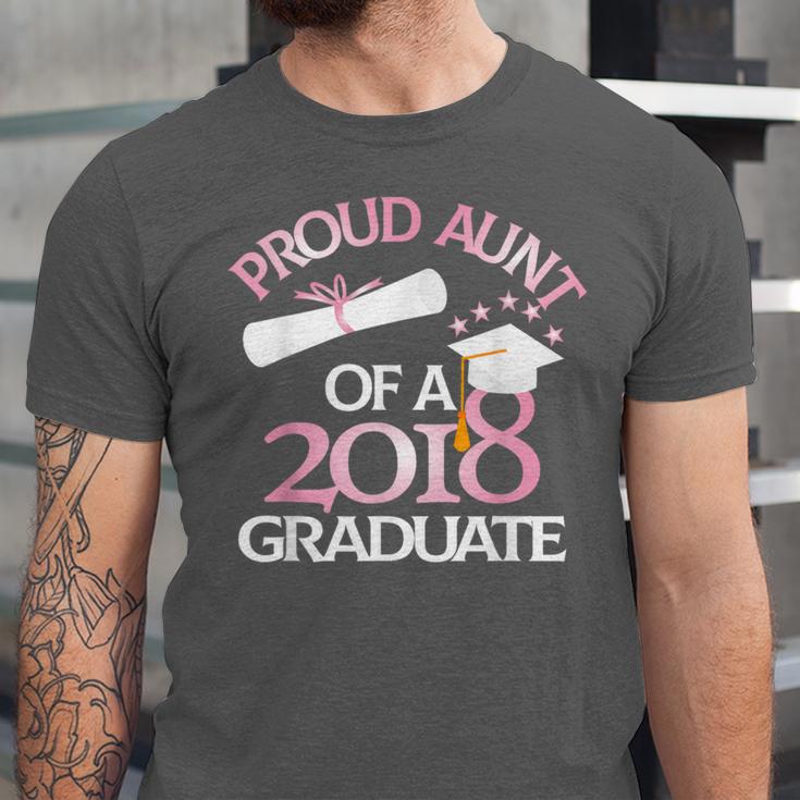 Proud Aunt Of a 2018 Graduate Auntie Graduation Unisex Jersey T-Shirt
