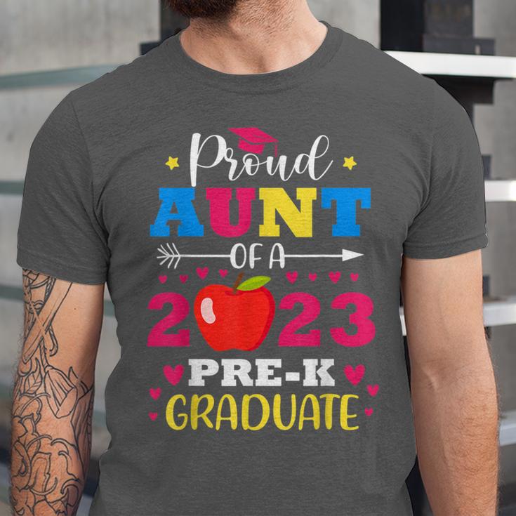 Proud Aunt Of 2023 Pre-K Graduate Senior Graduation Matching Unisex Jersey T-Shirt