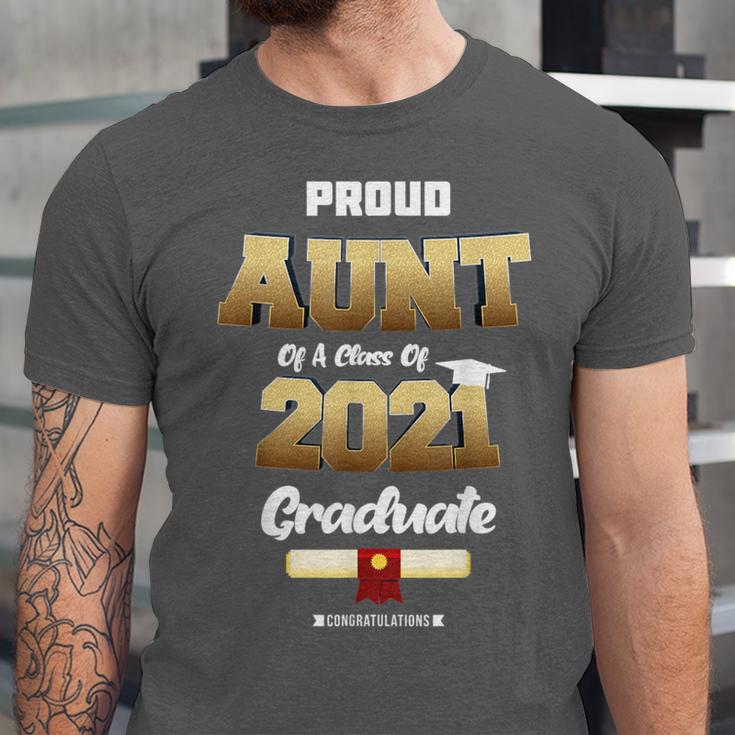 Proud Aunt Of Class Of 2021Shirt Class 2021 Graduation Unisex Jersey T-Shirt