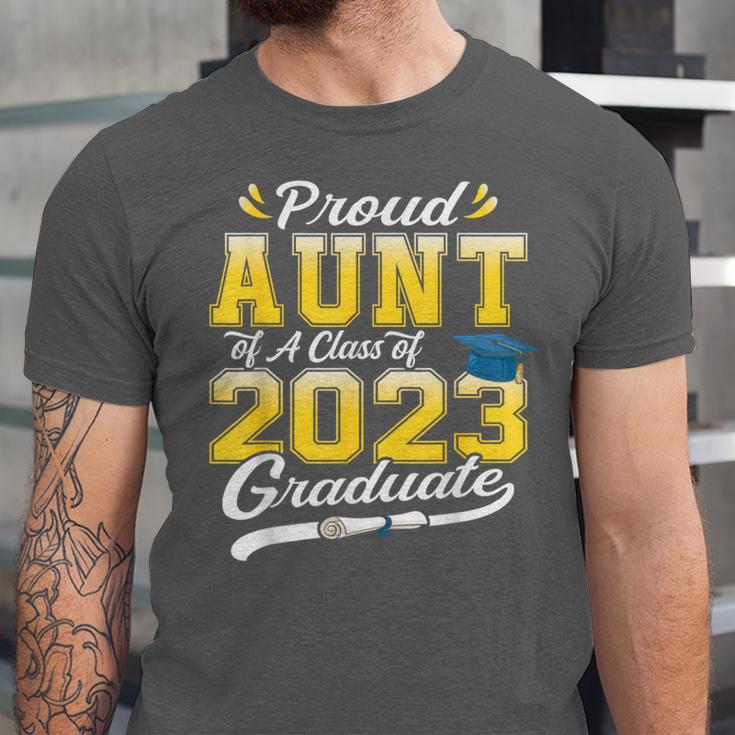 Proud Aunt Of a Class Of 2023 Graduate Senior Graduation Unisex Jersey T-Shirt