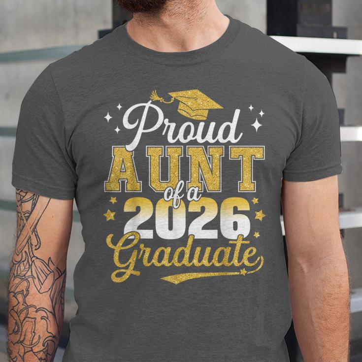 Proud Aunt Of a Class Of 2026 Graduate Senior Graduation Unisex Jersey T-Shirt